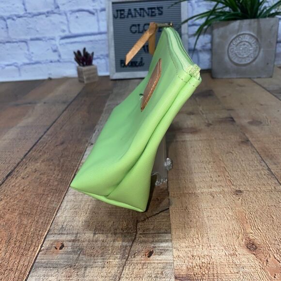 Jon Hart Grande Travel Cosmetic Bag “heather” good preowned lime green - Picture 2 of 12